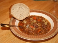 Thoughtless Thursdays: Sausage and Lentil Minestrone