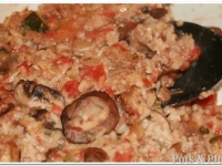 Sausage, Mushroom, and Rice Casserole