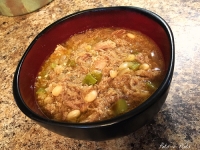 Spicy Pulled Pork and White Bean Soup